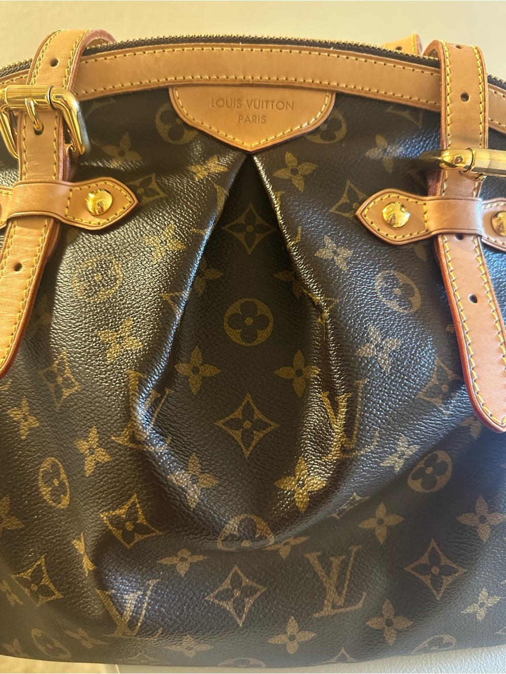 Louis Vuitton Monogram Canvas Shoulder Bag in Brown and Tan - Picture 8 of 16